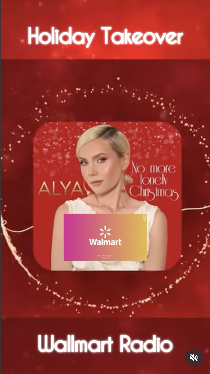ALYA featured in Walmart Radio's Holiday Takeover